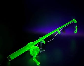 Uranium Vaseline glass Working fishing rods MTO