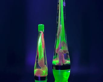 Glass uranium Vaseline solid bubble or mushroom lamps MTO