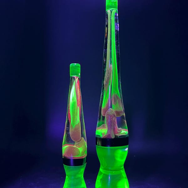 Glass uranium Vaseline solid bubble or mushroom lamps MTO