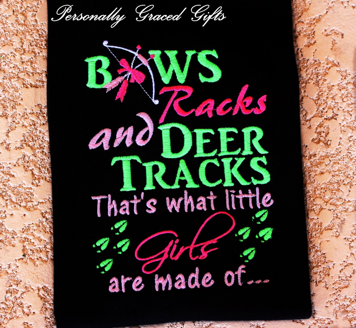 Bows Racks and Deer Tracks That's What Little Girls are Etsy