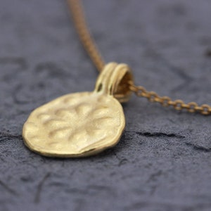 Solid Gold Necklace, Gold Pendant Necklace, 14k Gold Necklace, Gold ...