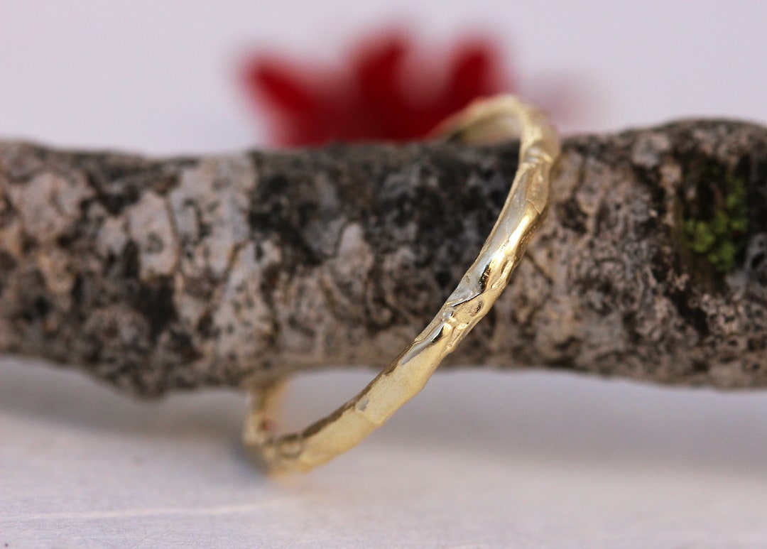 Wedding Band Women, Unique Wedding Band Women, Boho Wedding Ring, Thin ...