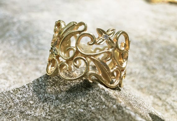 Etsy filigree best sale ring