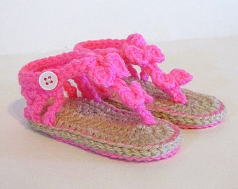 Baby Sandals, Crochet sandals, 6 to 12 months, Baby Girl Sandals, Cute Baby Clothes, girl baby sandals, baby sandles