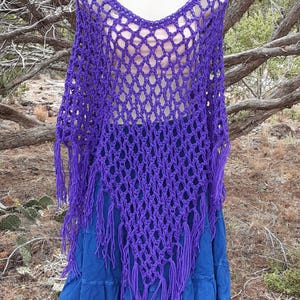 Boho Poncho, Mesh Poncho, Summer poncho, crochet poncho, light poncho