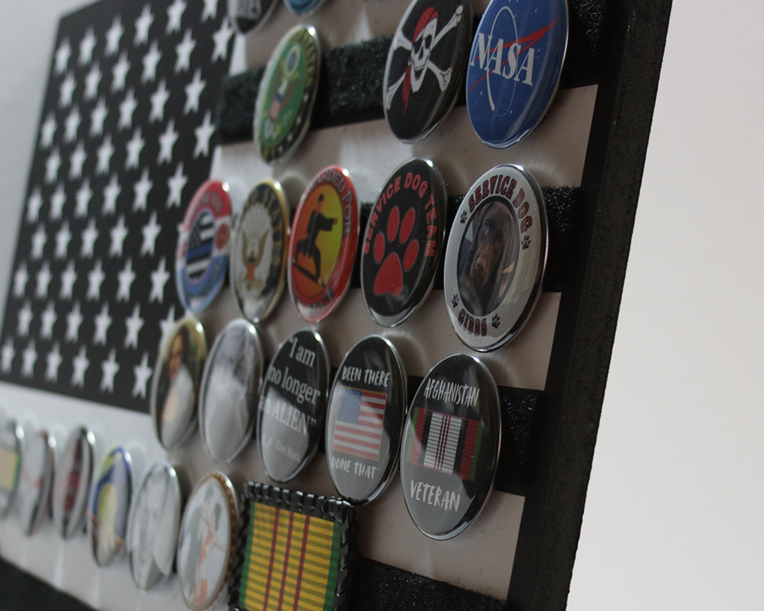 Ultra Tribute Badge Velcro patch Collection Display in two Etsy