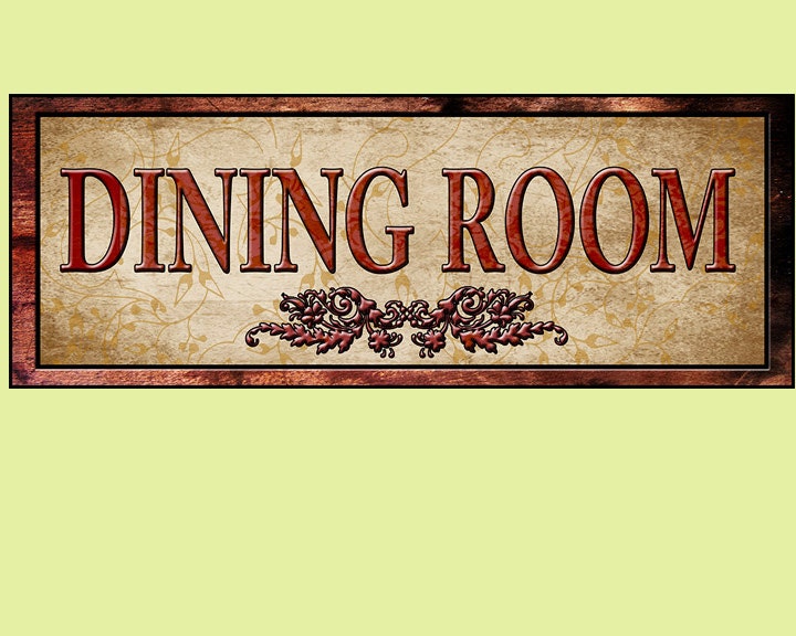 Dining Room Sign Fine Art Decor For Your Home Bed and Etsy