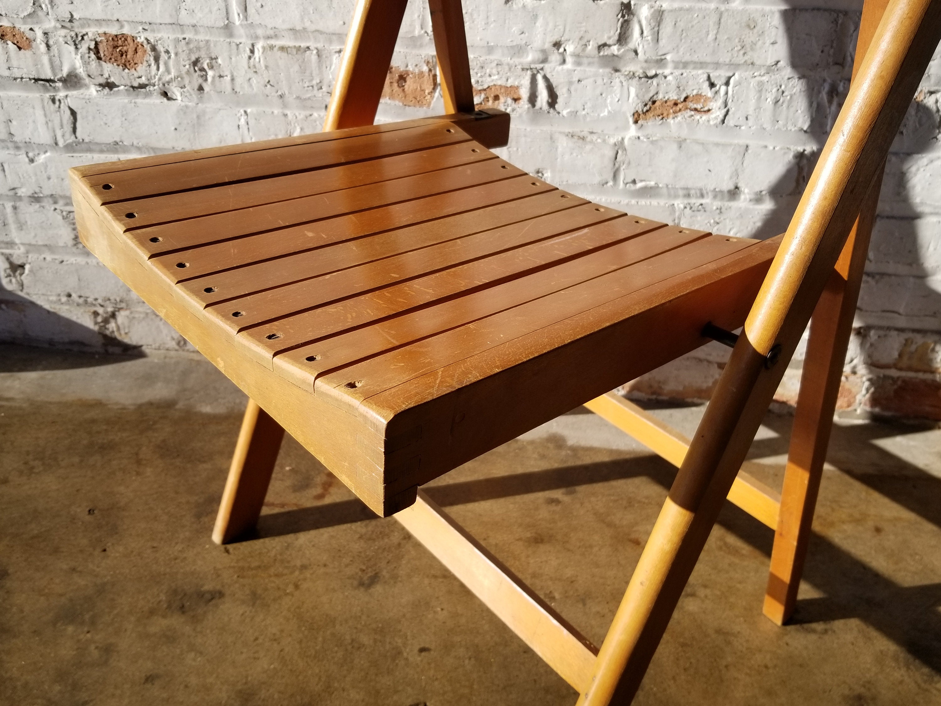 椅子 vintage folding chair Vintage Metal Folding Chair - Etsy