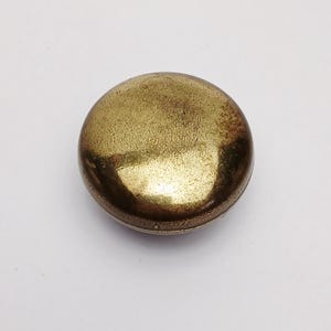 Vintage Brass Drawer Knob Pull 1.5 inch Round Gold Desk Dresser Drawer Cabinet Vanity Jewelry Box Chest Art Deco Hardware Stylish Patina