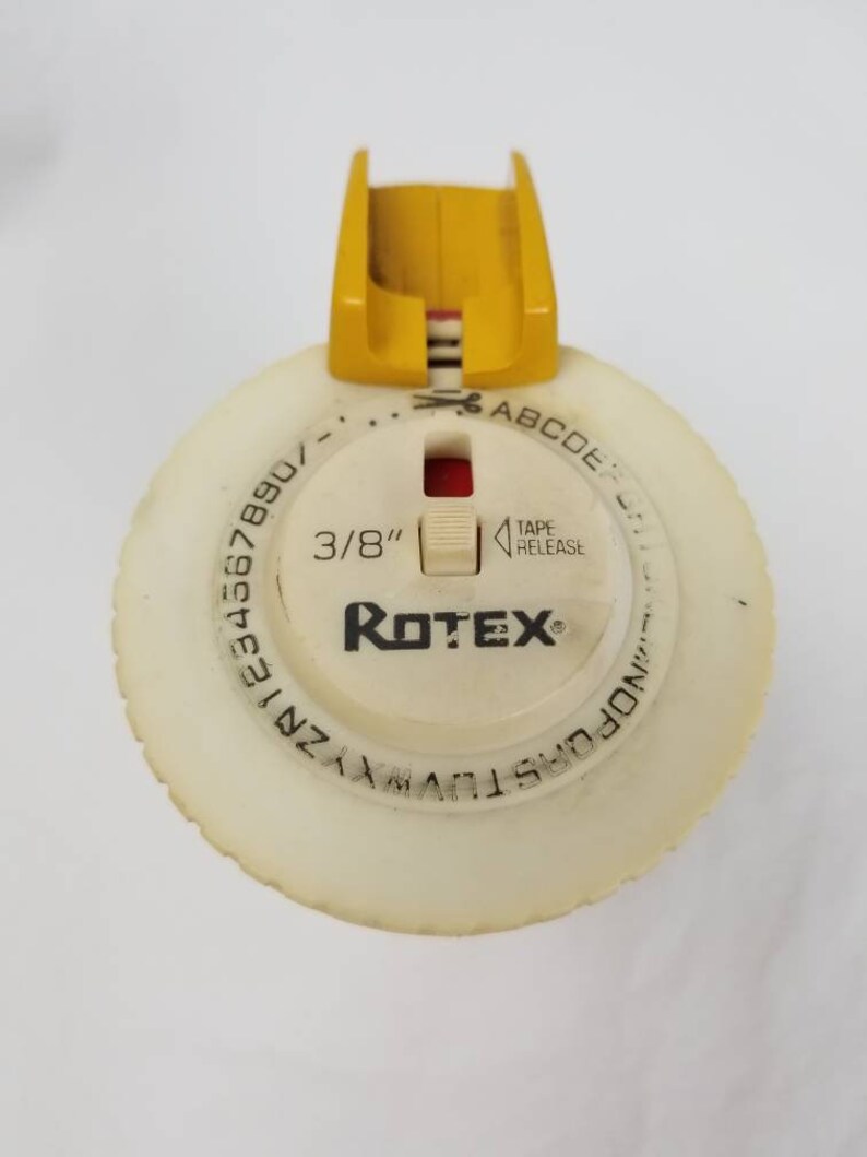 Rotex Astro Label Maker 3/8 pulgadas cartucho Vintage Etsy