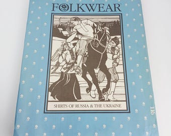 Vintage Folkwear Pattern 116 Ukraine Shirts Uncut Ethnic Tunic Blouse Sewing Pattern Unisex Sizes XS to XL