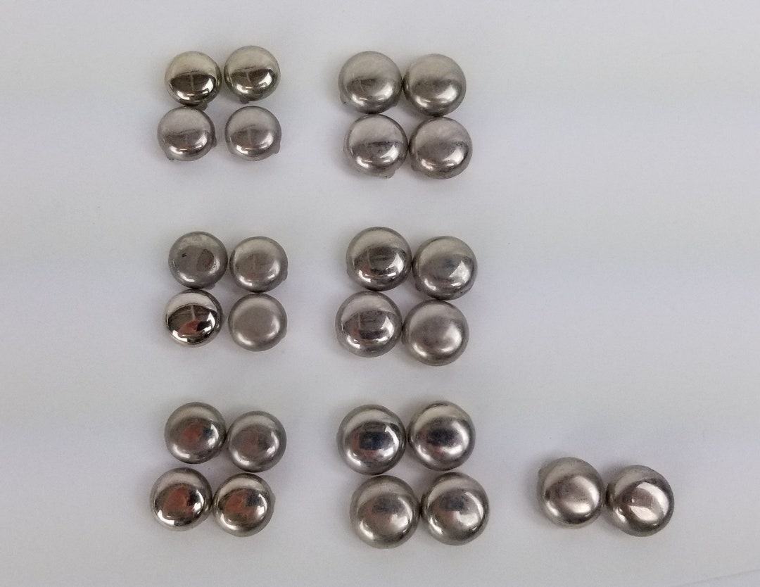 MCM Wood Furniture Feet Silver Chrome Glides Legs Midcentury Etsy