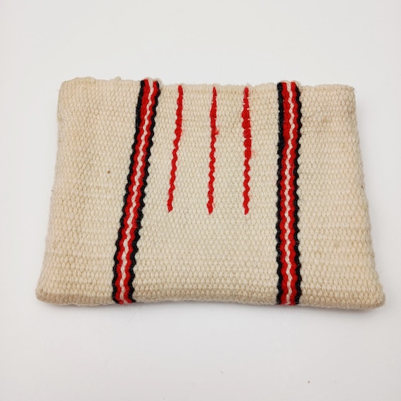Chimayo Woven Coin Purse 1940s 1950s Wallet Bag Clutch Vintage