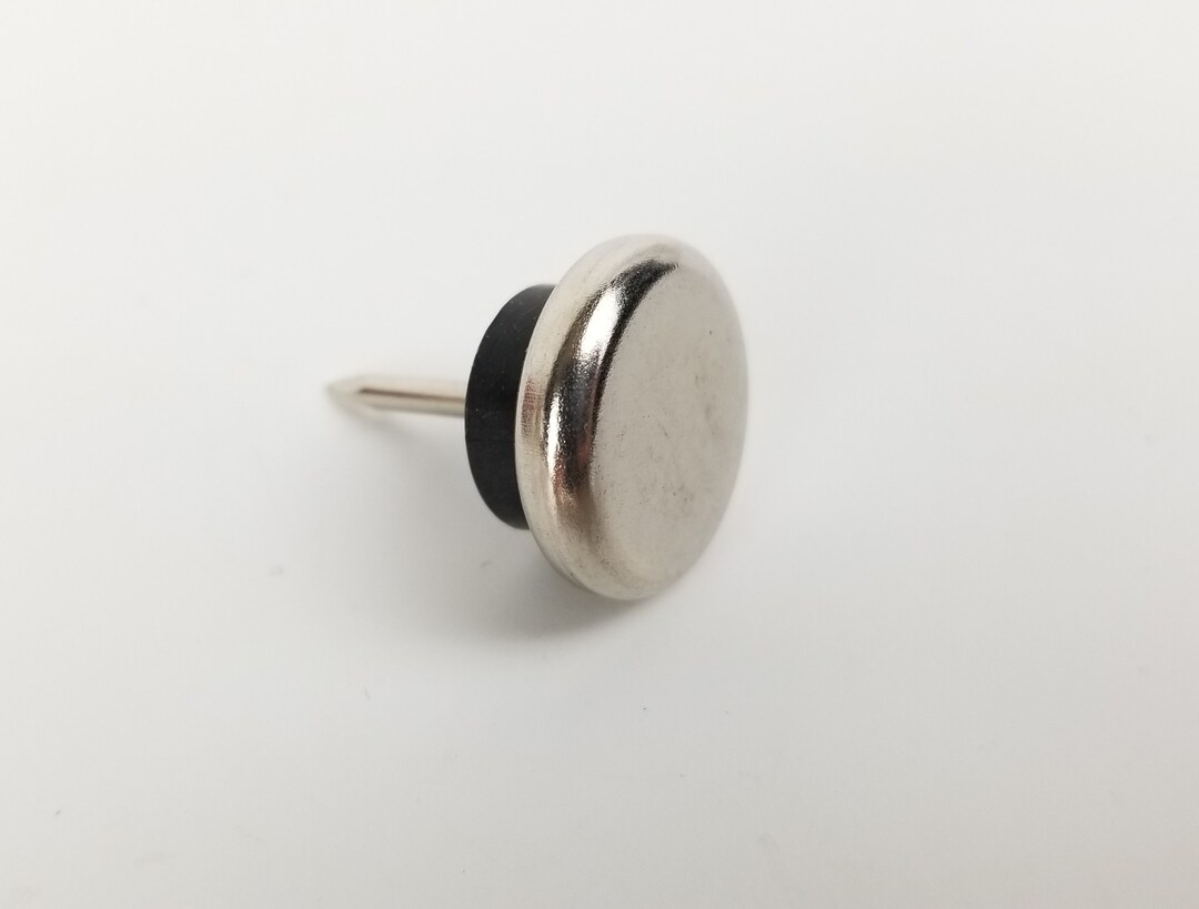 MCM Wood Furniture Feet Silver Chrome Legs Midcentury Modern Etsy