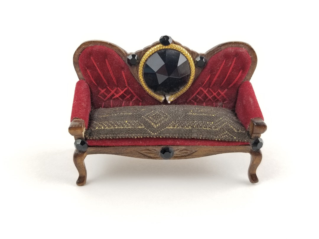 Canapé de poupée miniature 2,5 causeuse setee meubles de maison de