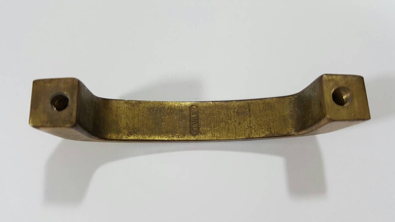 Solid Brass Vintage Drawer Pull Handle MCM MidCentury Mod ...