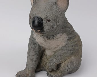 Porcelain Koala Bear Figurine by Royal Heritage Zoo Animals Australian Wildlife Marsupial Kitsch