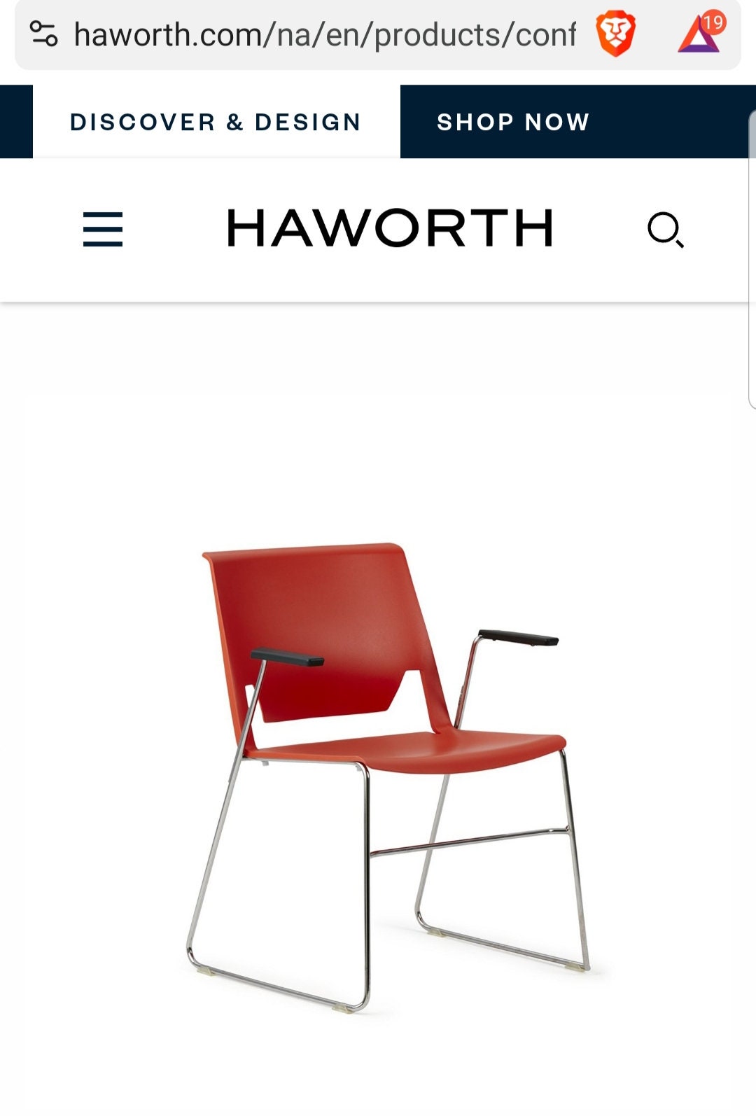 Buy Haworth Very Wire Stacker Chair With Armrest White Modern High End Office Studio Work Furniture Form and Function Chrome Metal Sled Legs Online in India Etsy