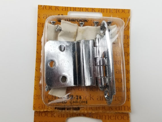 Amerock Cabinet Hinge 50 (25 Pair) AMEROCK CABINET HINGES SATIN NICKEL