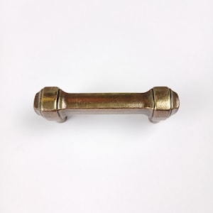 Vintage Drawer Pull Bar Handle 2.75&quot; Single for Drawer or Cabinet Keeler Antique Solid Brass Furniture Replacement Parts Victorian KBC