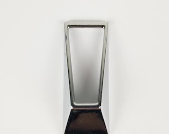 Vintage Midcentury Chrome Rectangle Pull New Old Stock Handle