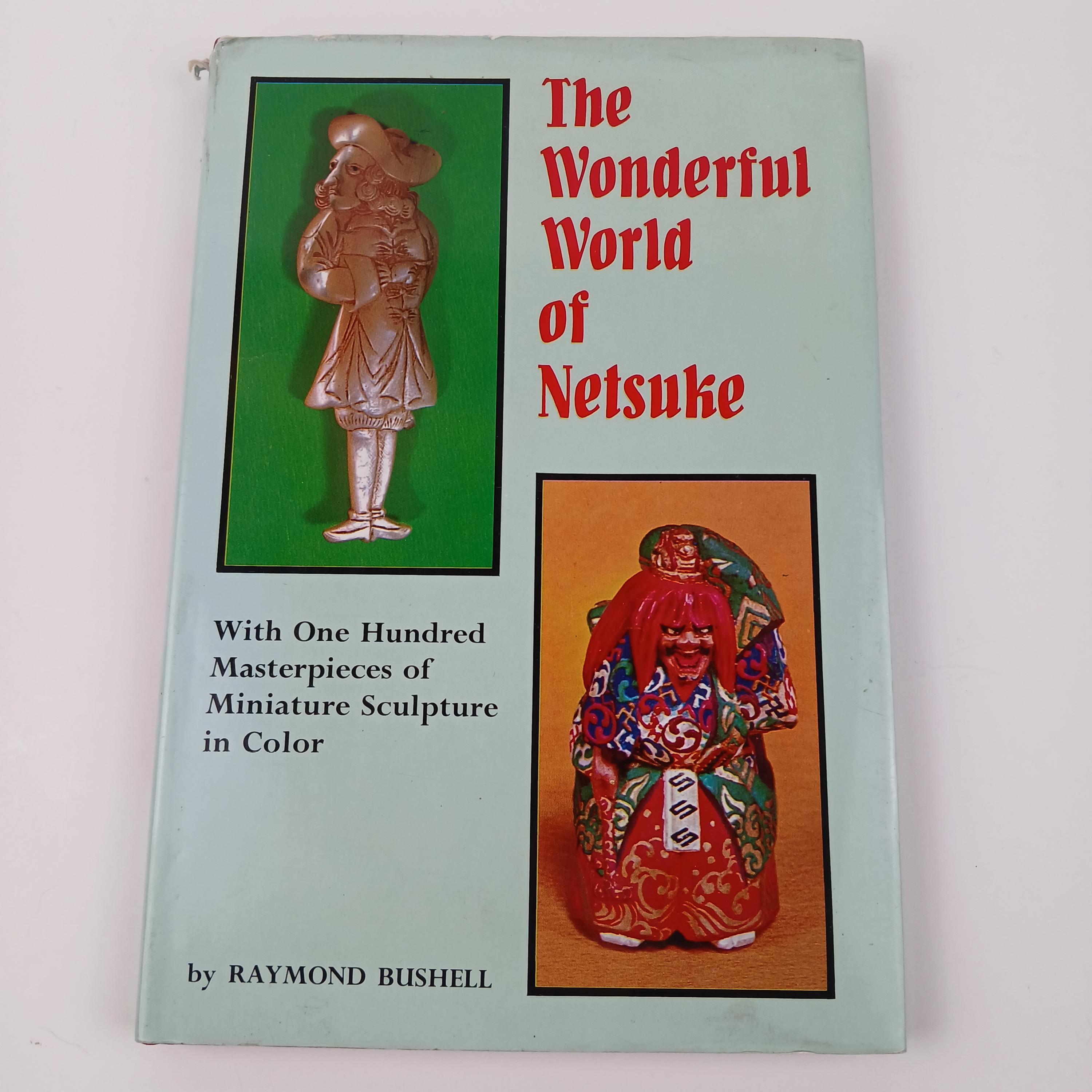 Japanese Netsuke Book 100 Illustrations Hardcover Printed in Japan