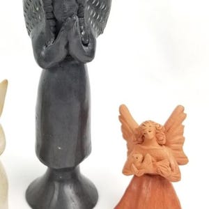 Oaxaca Clay Angel 1970s Talisman Figurine Indigenous Art God Bolivia Andes Incan Mayan Pre Columbian Mexica Peoples Milagros