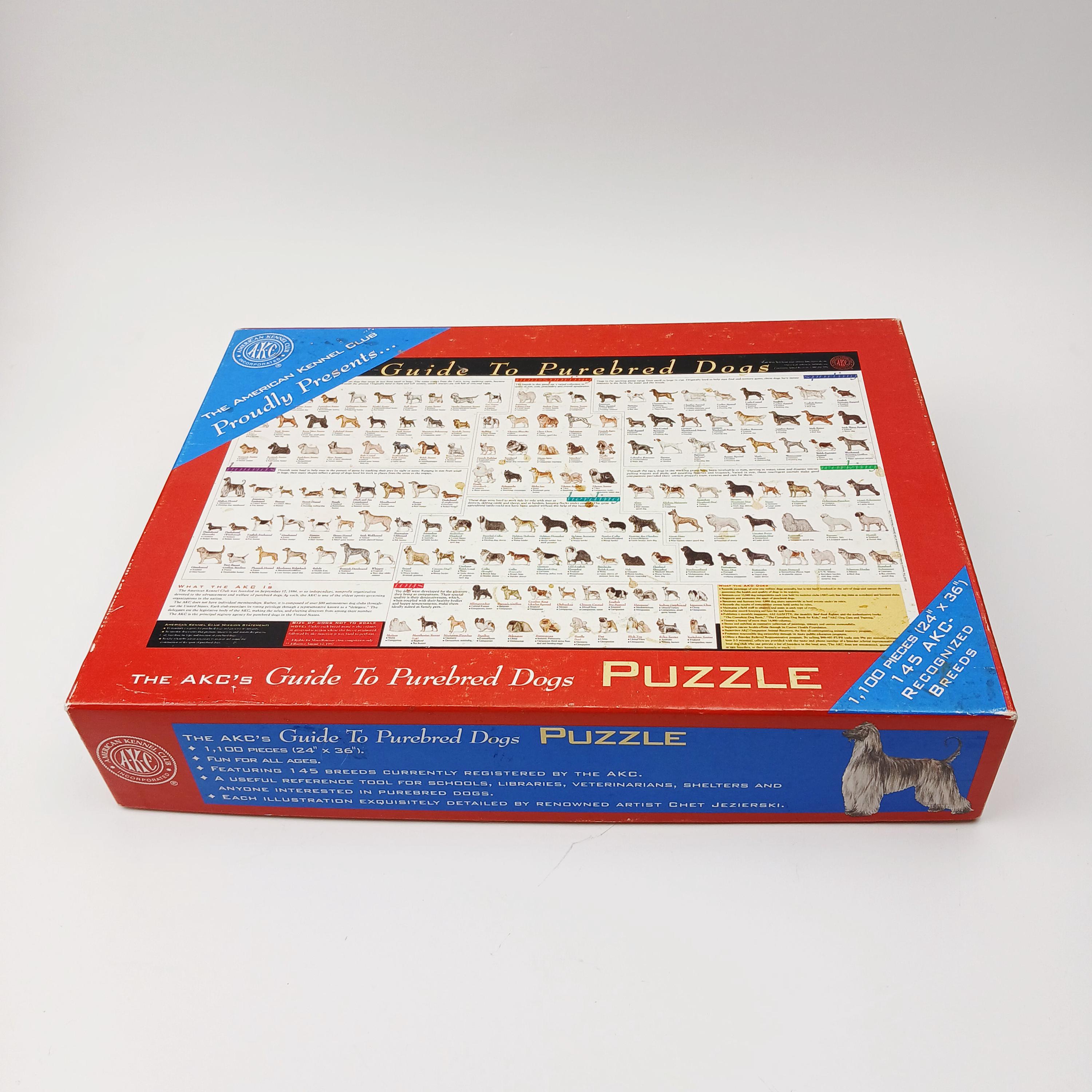 American Kennel Club Guide to Purebred Dogs Jigsaw Puzzle 1100