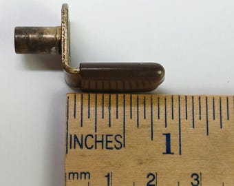 Brass Shelf Support Peg Holder Insert Lug into 3/16 Holes on Bookshelf