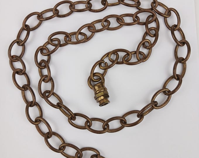 Swag Lamp Chain With Threaded Adapter Finial Riser Extension Light ...
