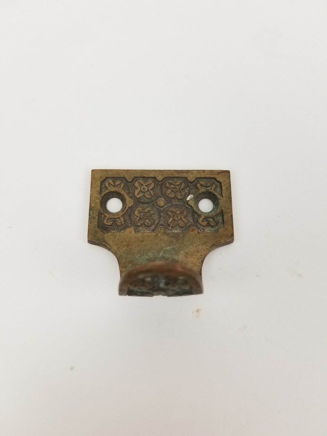 Antique Window Sash Lift Eastlake Cast Bronze Finger Oriental Design by