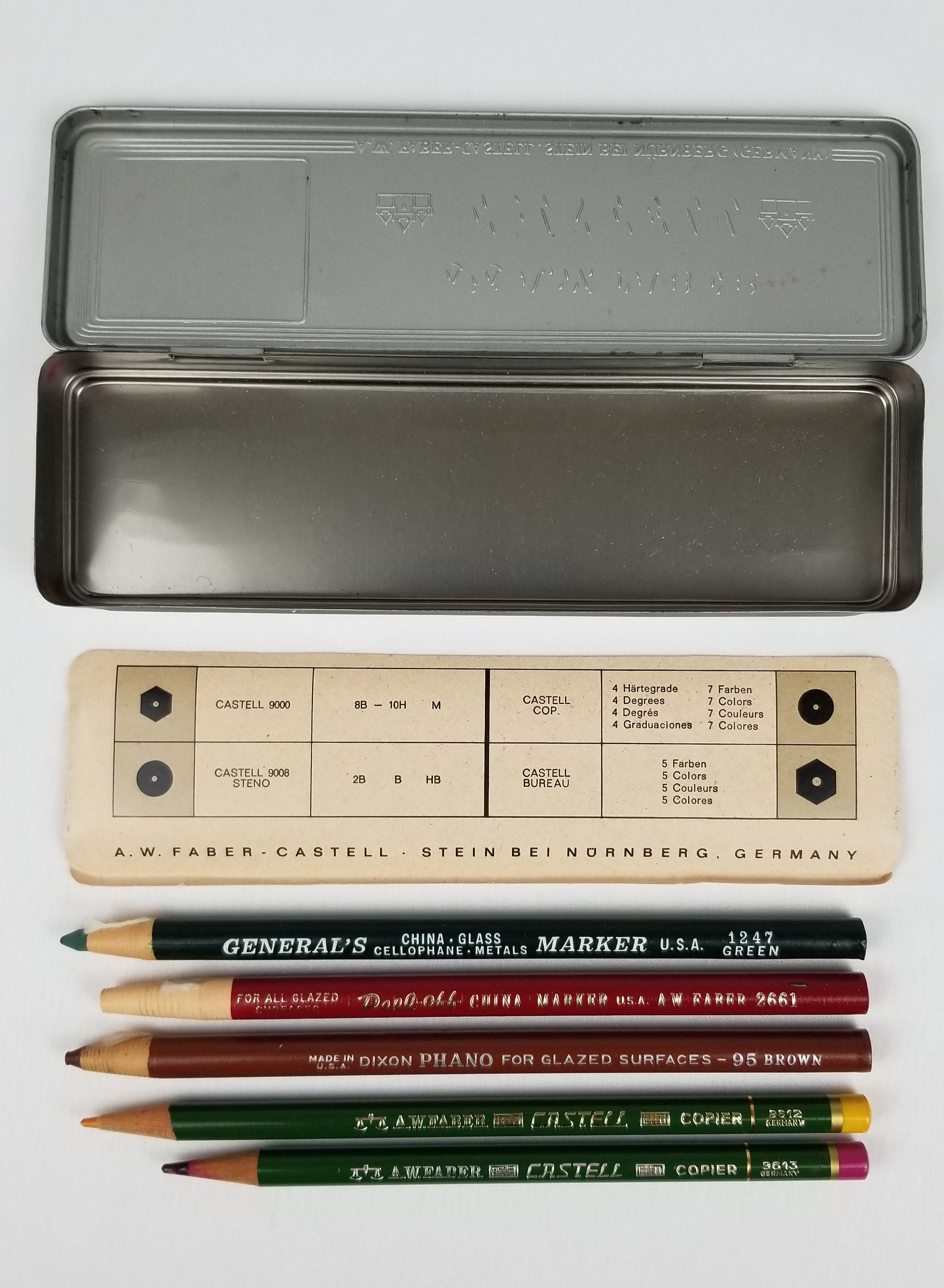 China Marker Peel Off Chinagraph Pencils - Dixon - Non Toxic - Set of 3 -  Brown