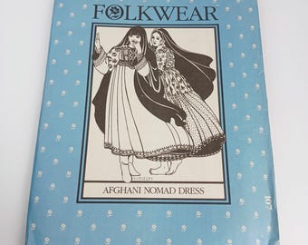 Vintage 1982 Folkwear 107 Afghani Nomad Dress Sewing Pattern Ethnic Boho Costume