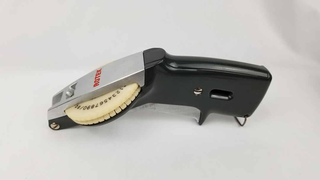 Rotex Label Maker 3/8 Inch Cartridge Black Embossed Organizer Etsy