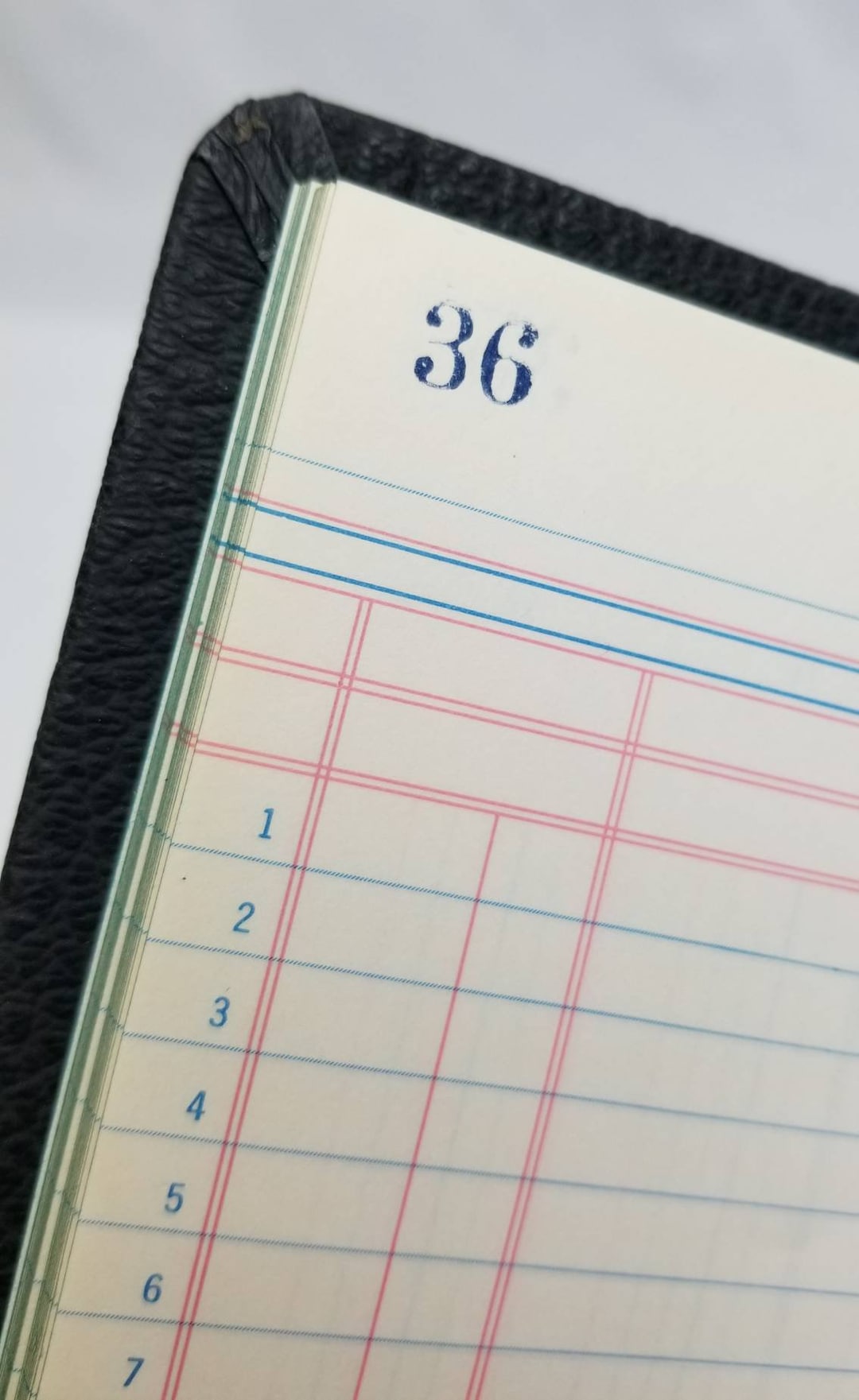 Boorum Pease 12 Column Account Ledger Book Journal Ruled Green Etsy