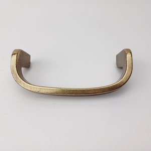 Vintage Keeler Mässing KBC 3,25" Lådhandtag Antik Mässing Skåphandtag MidCentury Furniture Hardware Återvunnet Rosetthandtag