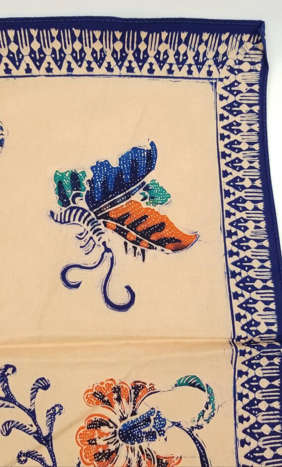 Set of 6 Napkins 15" Tapestry Blue Bandana Scarf … - image 7