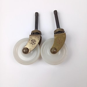 Vintage zwenkwiel 2 inch set van 2 paar draaibare metalen tafelpoot stoelpoten theewagen magazijnmeubilair loft rustiek loopvlak