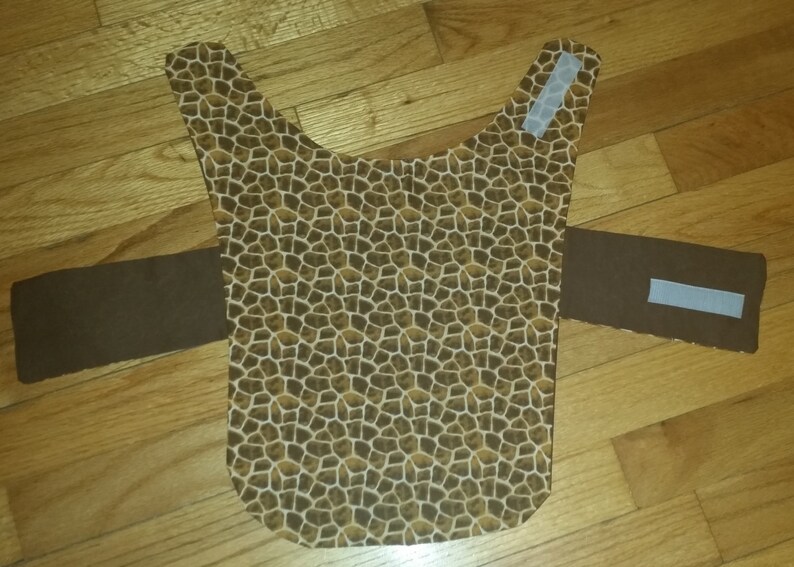 Reversible Dog Coat Hand Sewn Dog Coat Dog Jacket Pet Apparel Dog Coat Small Dog Coat Giraffe Print Dog Coat Dog Clothing