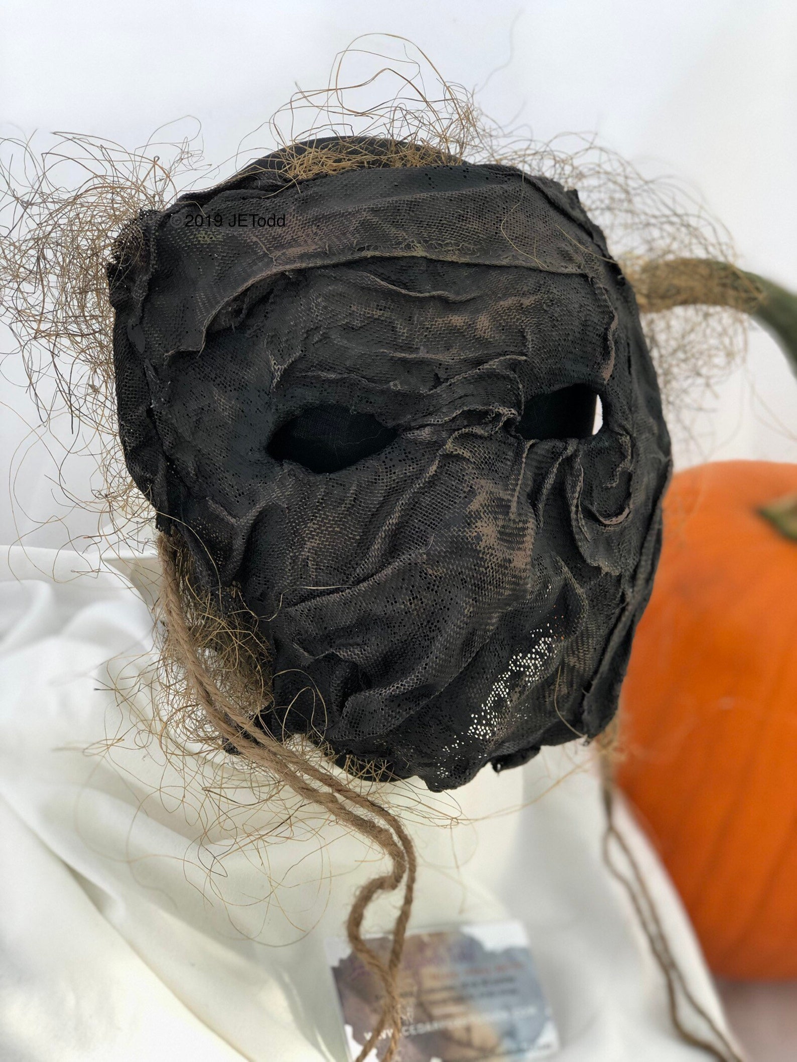 Scarecrow Art Mask Scary Monster unique Halloween Harvest Etsy