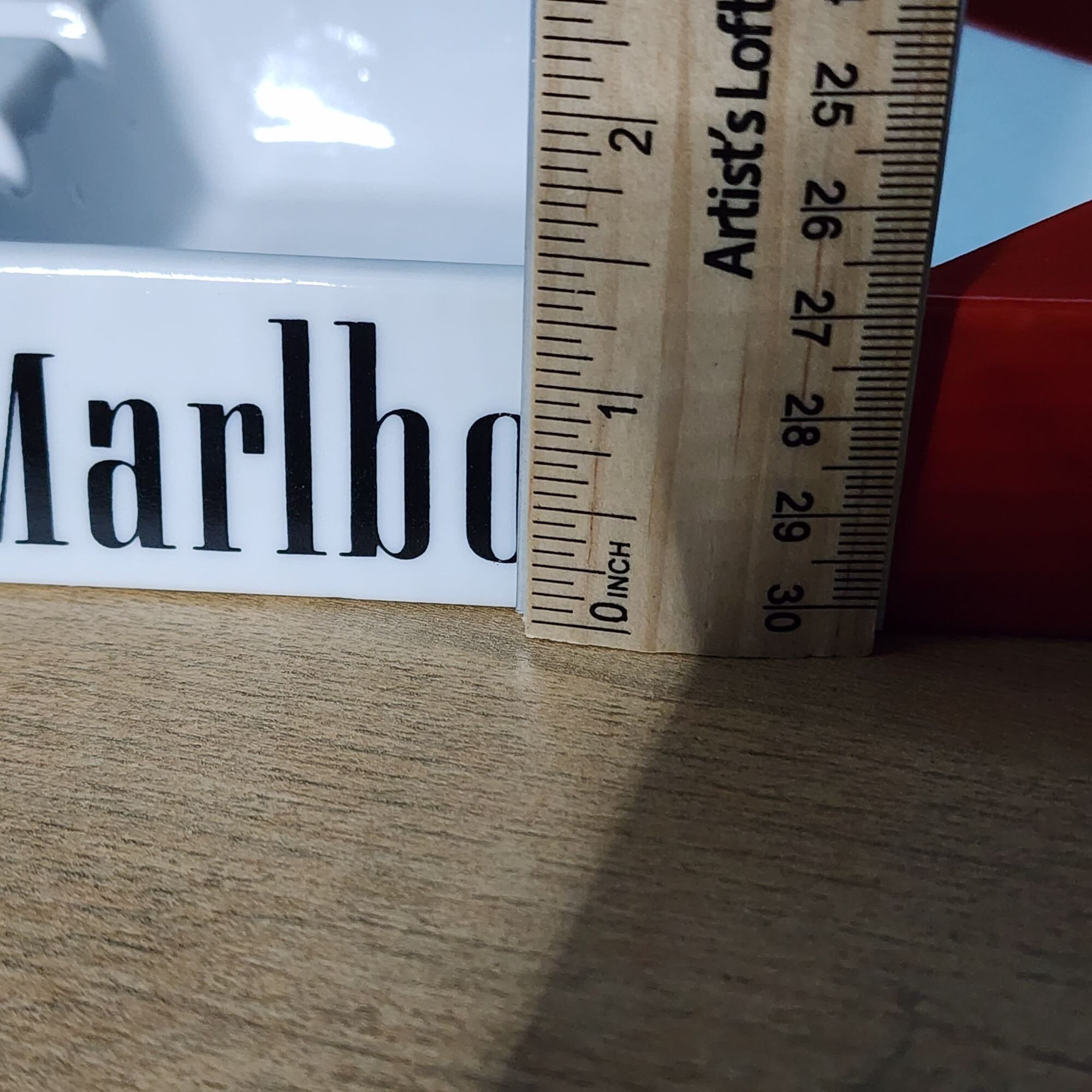 Vintage 1990's Marlboro Red Ceramic Ashtray Marlboro Ashtray Etsy