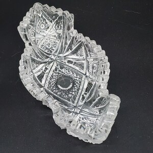 Imperial Glass &#39;NUCUT&#39; Crystal Ware Oblong Glass Relish Bowl Pattern #564 (OMN) EAPG Early 1930s