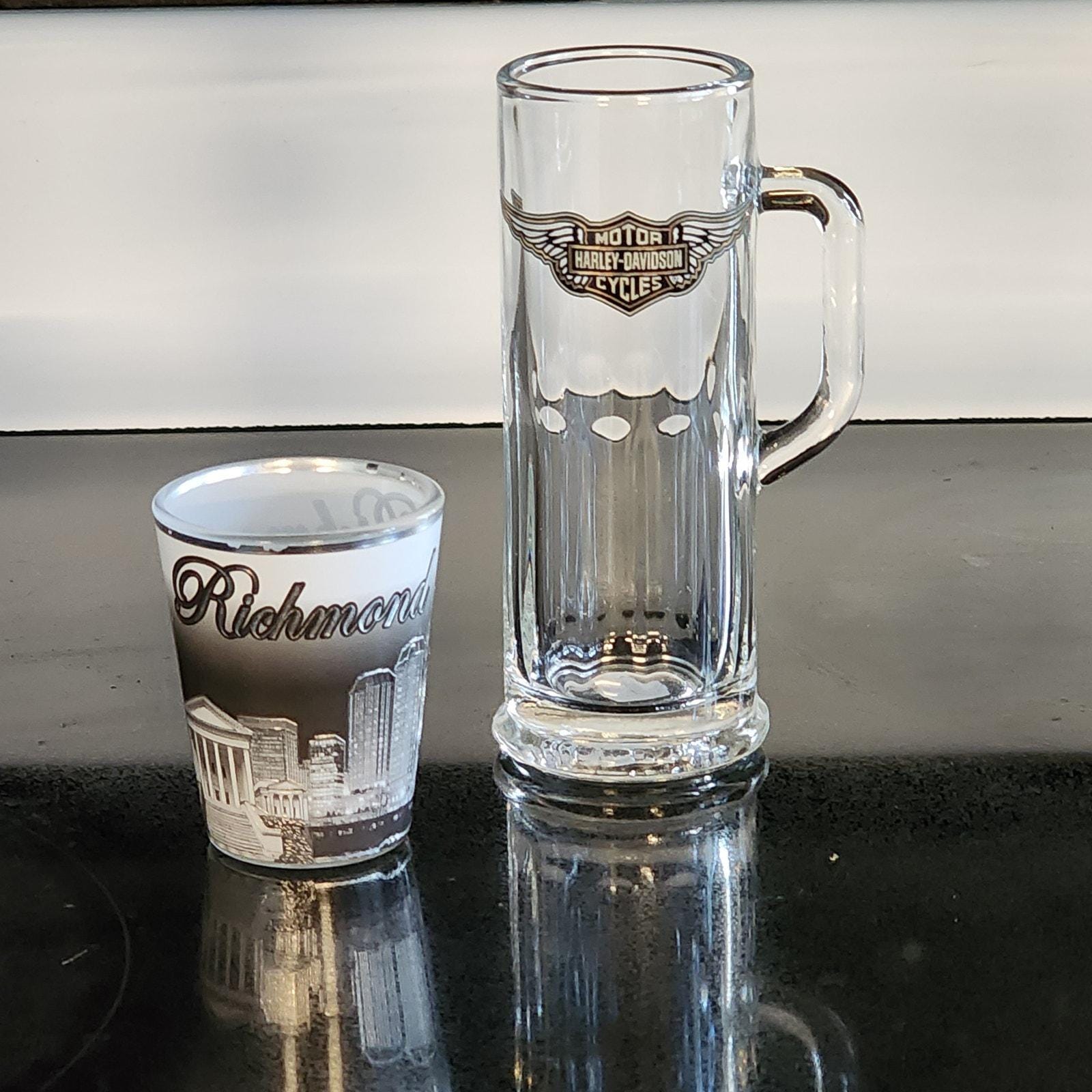 Harley Davidson Beer Glass - Etsy