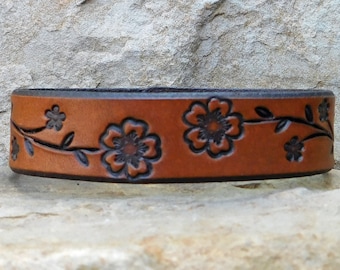 Leather Bracelet for Women, Cherry blossom vine, Womens leather bracelet, Leather bracelet women, Gift for Her, Bridesmaid Gift, Custom Gift