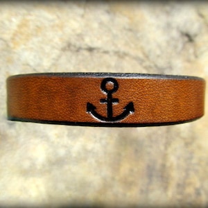 Anchor Bracelet Mens Womens Personalized Custom Leather Bracelet Cuff Latitude Longitude GPS Custom Coordinates with Anchor Nautical Wedding