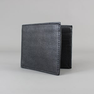Black Leather Wallet And Card Holder image 5