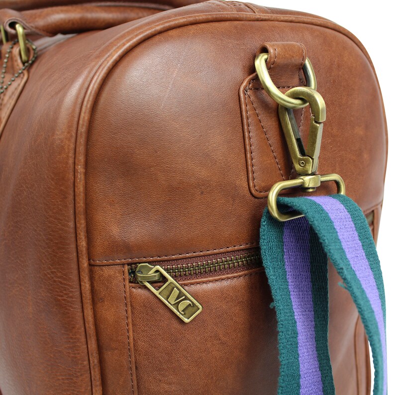 Vintage Child Watkins Men's Leather Travel Overnight bag in Cognac 0006 image 9