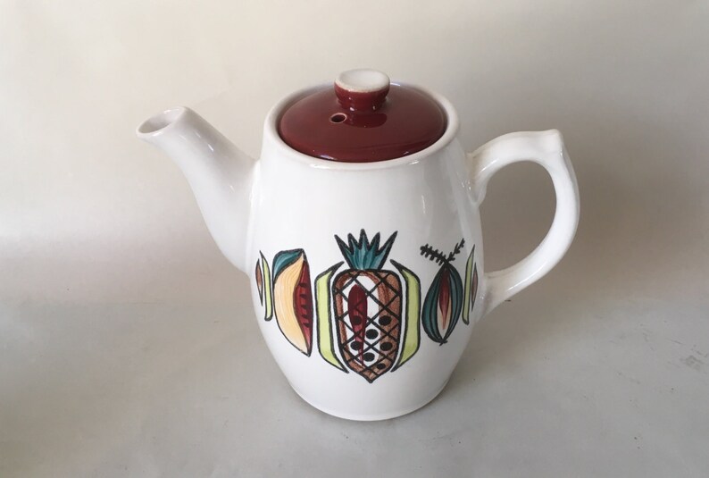 Langley Mill Pottery Jamaica Coffee Pot 1960s Hand Painted - Etsy
