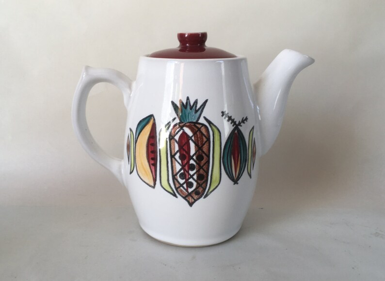Langley Mill Pottery Jamaica Coffee Pot 1960s Hand Painted - Etsy