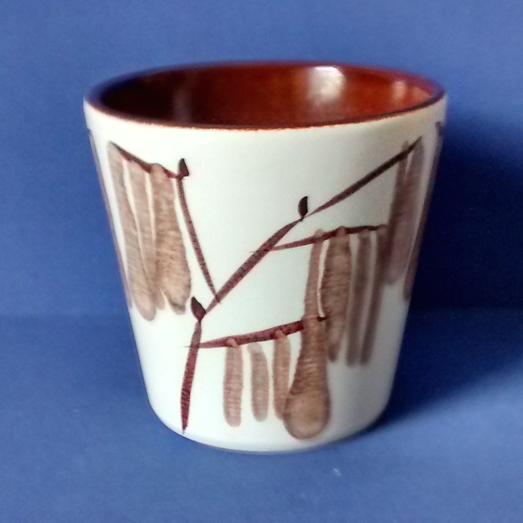 Poole Pottery Plant Pot Holder Jacqueline Way Catkins Rare 493 Etsy